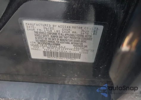 2020 Nissan Kicks Sv Xtronic Cvt из США, поврежденный, VIN 3N1CP5CV6LL529069